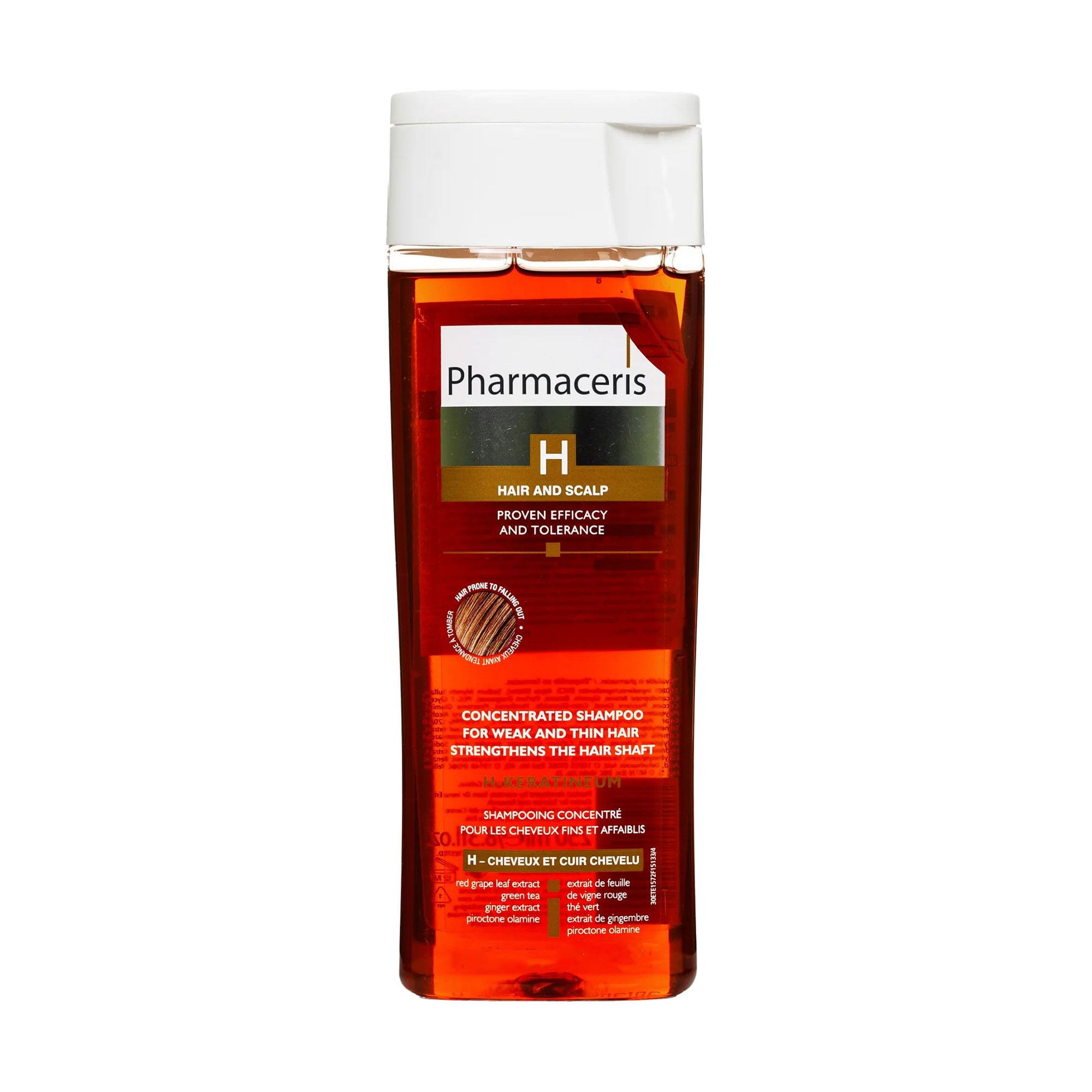 Зміцнювальний шампунь Pharmaceris H-Keratineum Concentrated Shampoo для слабкого та тонкого волосся, 250 мл